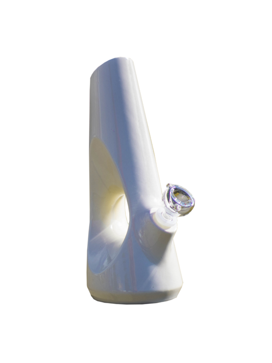 Bong de cerámica | con downsteam de silicón y bowl de pyrex